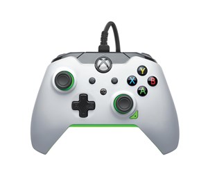 Spill - Tilbehør - PDP Gaming Wired Controller - Neon White - Controller - 049-012-WG