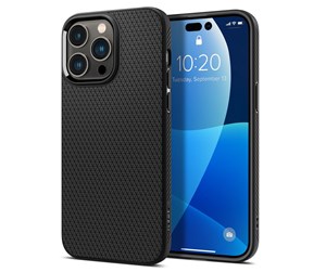 Mobil - Deksel og etui - Spigen Liquid Air - matte black - iPhone 14 Pro Max - ACS04813