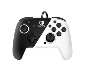 Spill - Tilbehør - PDP Nintendo Switch Faceoff Deluxe Controller + Audio Wired - Black & White - Accessories for game console - Nintendo Switch - 0708056068769