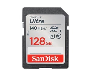 Minnekort - SanDisk Ultra SD - 140MB/s - 128GB - SDSDUNB-128G-GN6IN