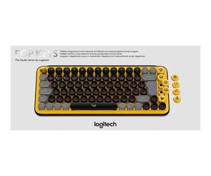 Tastatur - Logitech POP Keys - keyboard - QWERTZ - Swiss - blast - Tastatur - Sveitsisk - Gul - 920-010820