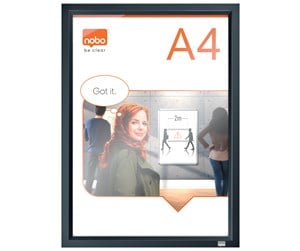 Konferanse & Presentasjon - Nobo Impression Pro A4 Poster Frame with Graphite Grey Clip Frame - 1915579