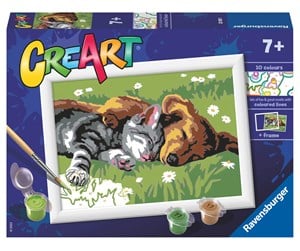 Kreative leker - Ravensburger CreArt - Sleeping Cats and Dogs - 11220189