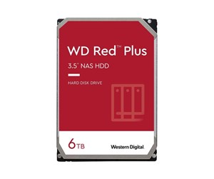 Harddisk - WD Red Plus (CMR) - 6TB - Harddisk - WD60EFPX - SATA-600 - 3.5" - WD60EFPX