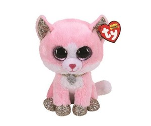 Dukker, Bamser & Utstyr - Ty Beanie Boos - Fiona Pink Cat 15cm - 0008421363667