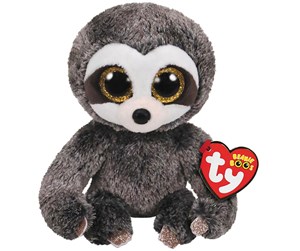 Dukker, Bamser & Utstyr - Ty Beanie Boos - Dangler Two Tone Grey Sloth 15cm - 0008421362158