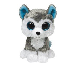 Dukker, Bamser & Utstyr - Ty Beanie Boos - Slush Grey & White Husky 15cm - 0584094