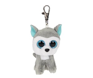 Dukker, Bamser & Utstyr - Ty Beanie Boo Clips - Slush Grey & White Husky 7cm - 0895072