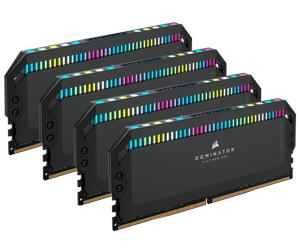 RAM - Corsair Dominator Platinum RGB DDR5-5600 - 64GB - CL36 - Quad Channel (4 pcs) - Intel XMP - Svart med RGB - CMT64GX5M4B5600C36