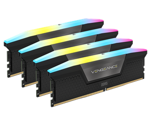 RAM - Corsair Vengeance RGB DDR5-5600 - 64GB - CL36 - Quad Channel (4 pcs) - Intel XMP - Svart med RGB - CMH64GX5M4B5600C36