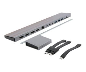 Dokkingstasjon - Targus HyperDrive - docking station - USB-C x 2 - 3 x HDMI 3 x DP - GigE - HD156