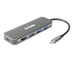 Dokkingstasjon - D-Link DUB-2333 - docking station - USB-C / Thunderbolt 3 - HDMI - DUB-2333