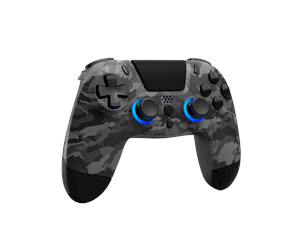 Spill - Tilbehør - Gioteck PS4 VX-4+ WIRELESS PREMIUM RGB BT CONTROLLER DARK CAMO - Wireless game controller - Sony PlayStation 4 - VX4PS4-63-MU