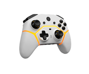 Spill - Tilbehør - Gioteck NSW SC3 BT WIRELESS PRO CONTROLLER WHITE - Wireless game controller - Nintendo Switch - SC3NSW-22-MU