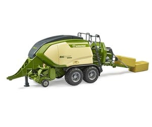 Leketøysbil - Bruder Krone Big Pack 1290 HDP VC with 2 square bales of hay - BR2033