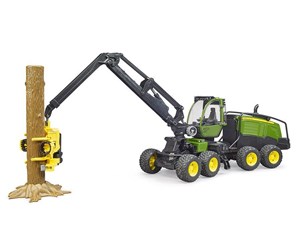 Leketøysbil - Bruder John Deere Harvester 1270 G with trunk - BR2135