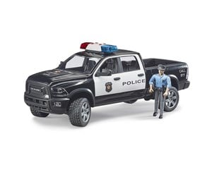 Leketøysbil - Bruder RAM 2500 Police truck with policeman - BR2505