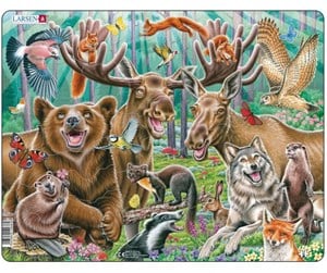 Puslespill - Larsen Puzzles Happy Forest Selfie - LA-CZ2