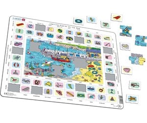 Puslespill - Larsen Puzzles Learning english by the sea - LA-EN3EN