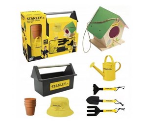 Kreative leker - Stanley Jr Birdhouse Kit & Garden Toolbox & 12 pc Garden Tool Set - SGH011-SY