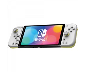 Spill - Tilbehør - HORI Split Pad Compact (Light Gray & Yellow ) - Controller - Nintendo Switch - NSW-373U