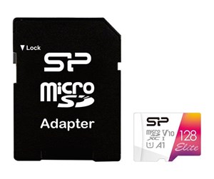 Minnekort - Silicon Power Elite - flash memory card - 128 GB - microSDXC UHS-I - SP128GBSTXBV1V20SP