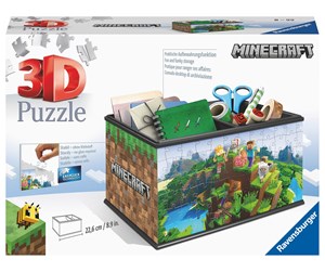 Puslespill - Ravensburger Aufbewahrungsbox Minecraft108p 3D Puslespill - 10311286