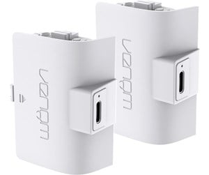 Spill - Tilbehør - Venom Xbox Twin Rechargeable Battery Packs White - Microsoft Xbox One - VS2872