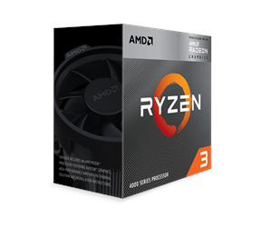 Prosessor/CPU - AMD Ryzen 3 4300G Wraith Stealth Prosessor/CPU - 4 kjerner - 3.8 GHz - AMD AM4 - AMD Boks (med kjøler) - 100-100000144BOX