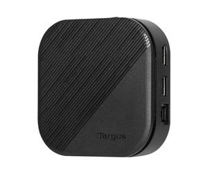 Dokkingstasjon - Targus USB-C Universal Dual HD Docking Station with 80W PD Pass-Thru - docking station - USB-C 3.2 Gen 2 - 2 x HDMI - GigE - TAA Compliant - DOCK116GLZ