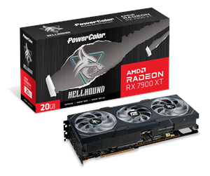 Grafikkort - PowerColor Radeon RX 7900 XT Hellhound - 20 GB GDDR6 RAM - Grafikkort - RX7900XT 20G-L/OC