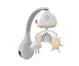 Babyleker - Fisher Price Rainbow Showers Bassinet To Bedside Mobile Sound Machine - HBP40