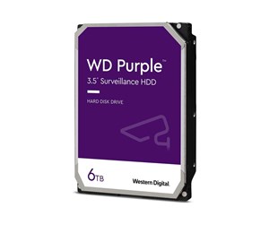 Harddisk - WD Purple - 6TB - Harddisk - WD64PURZ - SATA-600 - 3.5" - WD64PURZ