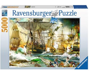 Puslespill - Ravensburger Battle On The High Seas (5000) Gulv - 4005556139699