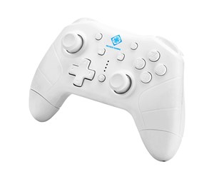 Spill - Tilbehør - Deltaco Nintendo Switch Bluetooth Controller - White - Controller - Android - GAM-103-W