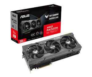 Grafikkort - ASUS Radeon RX 7900 XT TUF OC - 20 GB GDDR6 RAM - Grafikkort - 90YV0IV1-M0NA00