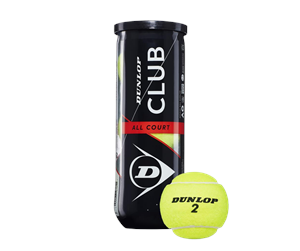 Sport & Fitness - Dunlop Club All Court - 3-pack Tennis Balls - DU601334IONE SIZE