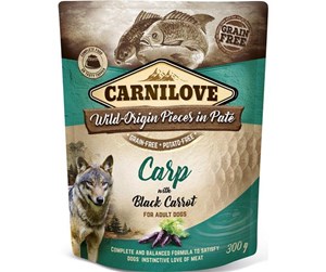 Hund - Carnilove Pouch Pate Carp with Black Carrot 300 g - CH280030