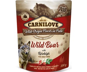 Hund - Carnilove Pouch Pate Wild Boar with Rosechips 300 - CH290030