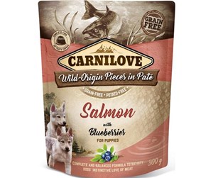 Hund - Carnilove Pouch Pate Salmon with Blackberries f/pu - CH320030