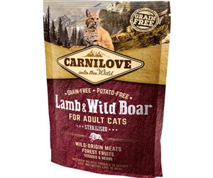 Katt - Carnilove Lamb og Wild Boar for Adult Cats – Steri - CK050040