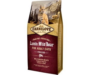 Katt - Carnilove Lamb og Wild Boar for Sterilised Cats - 6kg - CK050600