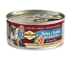 Katt - Carnilove Cat Kalkun & laks Adult 100g - CK110010