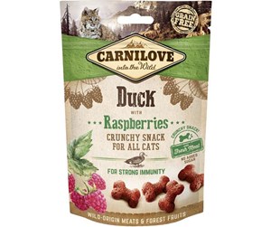 Katt - Carnilove Cat Crunchy Duck Snack w/ Raspberries 50g - CK160005