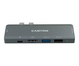 Dokkingstasjon - Canyon DS-5 - docking station - USB-C - 7-slot - HDMI - CNS-TDS05B