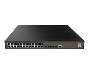 Switch/splitter - LevelOne GEL-2871 - switch - 28 ports - Managed - rack-mountable - GEL-2871