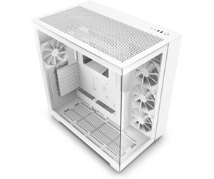 Kabinett - NZXT H9 Flow - All White - Kabinett - Miditower - Hvit - CM-H91FW-01