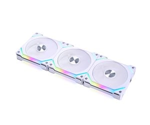 Kabinettvifte - Lian Li UNI FAN SL120 V2 (3-pack) - Kabinettvifte - 120mm - Hvit med RGB-lys - 29 dBA - UF-SL120V2-3W