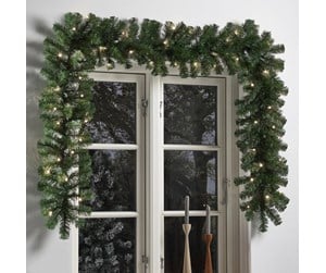 Dekorasjon - NORDIC WINTER Artificial spruce garland 270 cm with lights - 780-012