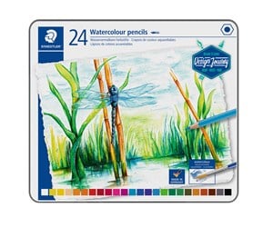 Skrive- & Tegneverktøy - Staedtler Coloured pencil aqu 24pcs 100% PEFC - 14610C M24